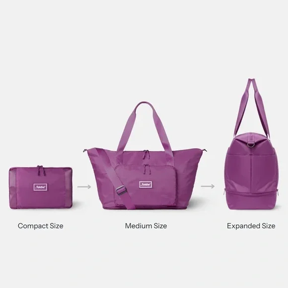 Foldie Travel Bag- Purple - Picture 3 of 16